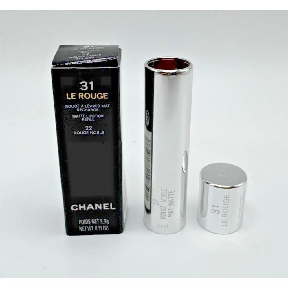 Chanel 31 LE Rouge Matte Lipstick Refill 22 Rouge Noble 3.3g / .11 Oz