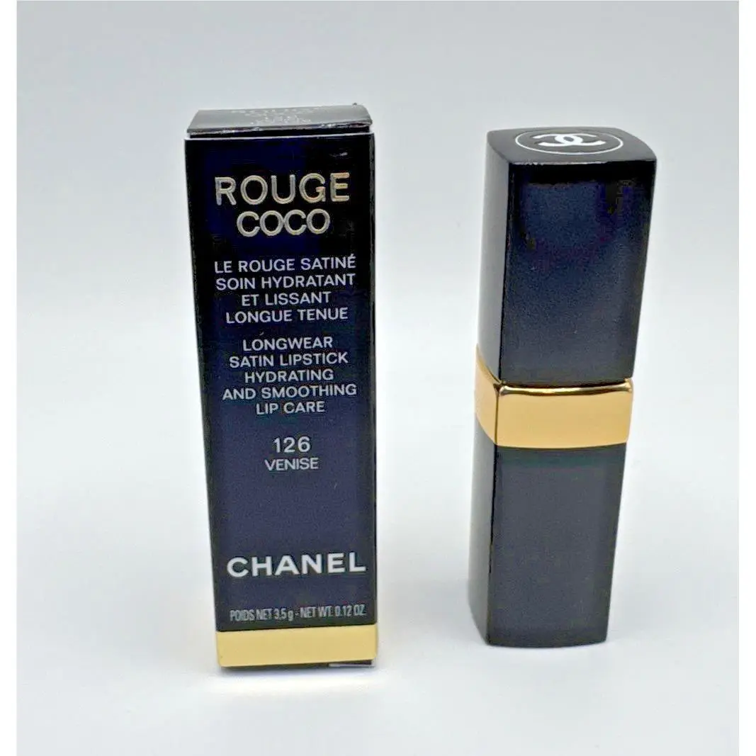 Chanel Rouge Coco Hydrating Longwear Satin Lipstick 126 Venise .12 Oz