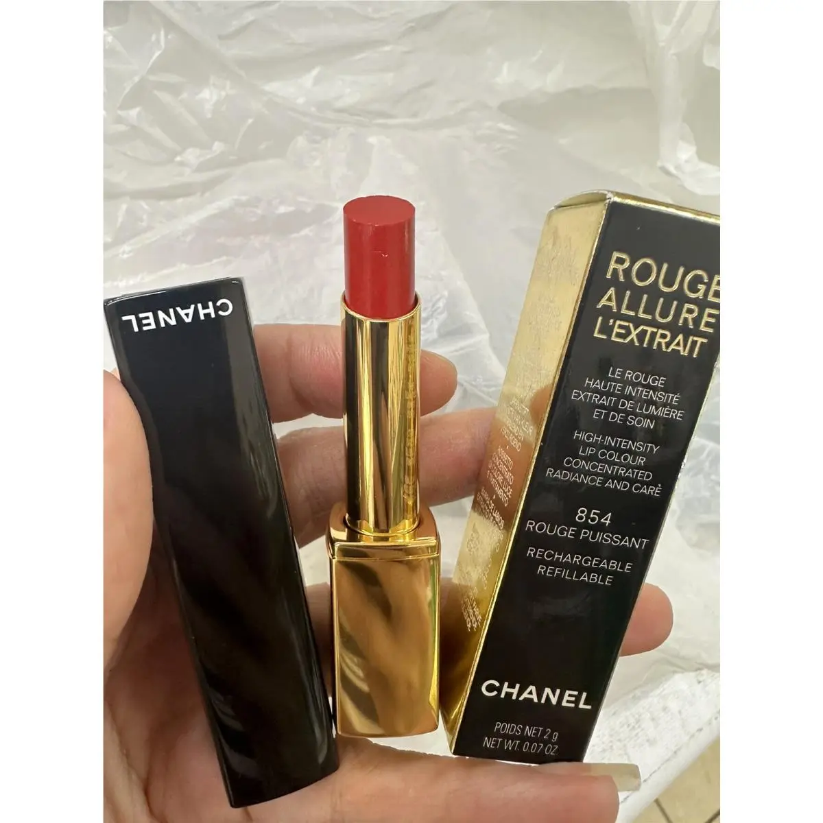 Chanel Rouge Allure L’extrait High-intensity Lip Colour 854 Rouge Puissant Nibox
