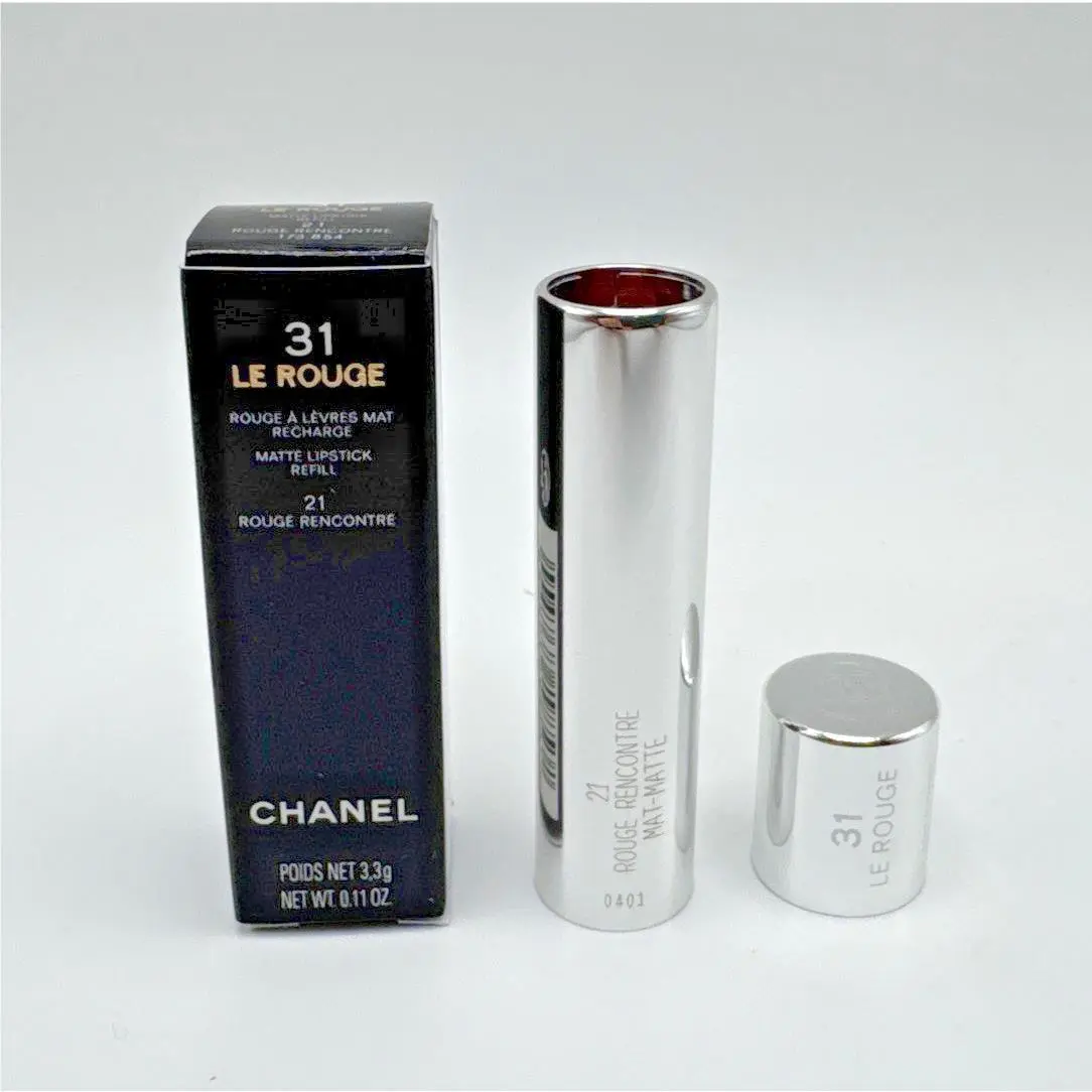 Chanel 31 LE Rouge Matte Lipstick Refill 21 Rouge Rencontre 3.3g / .11 Oz
