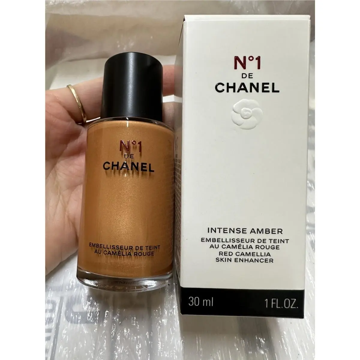 Chanel No 1 De Chanel Red Camellia Skin Enhancer Intense Amber 30ml 1oz Box