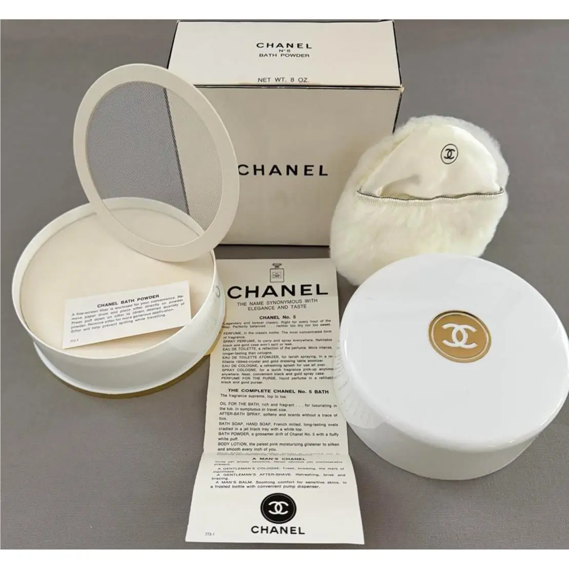 Vintage Chanel No5 Bath Powder 8 oz