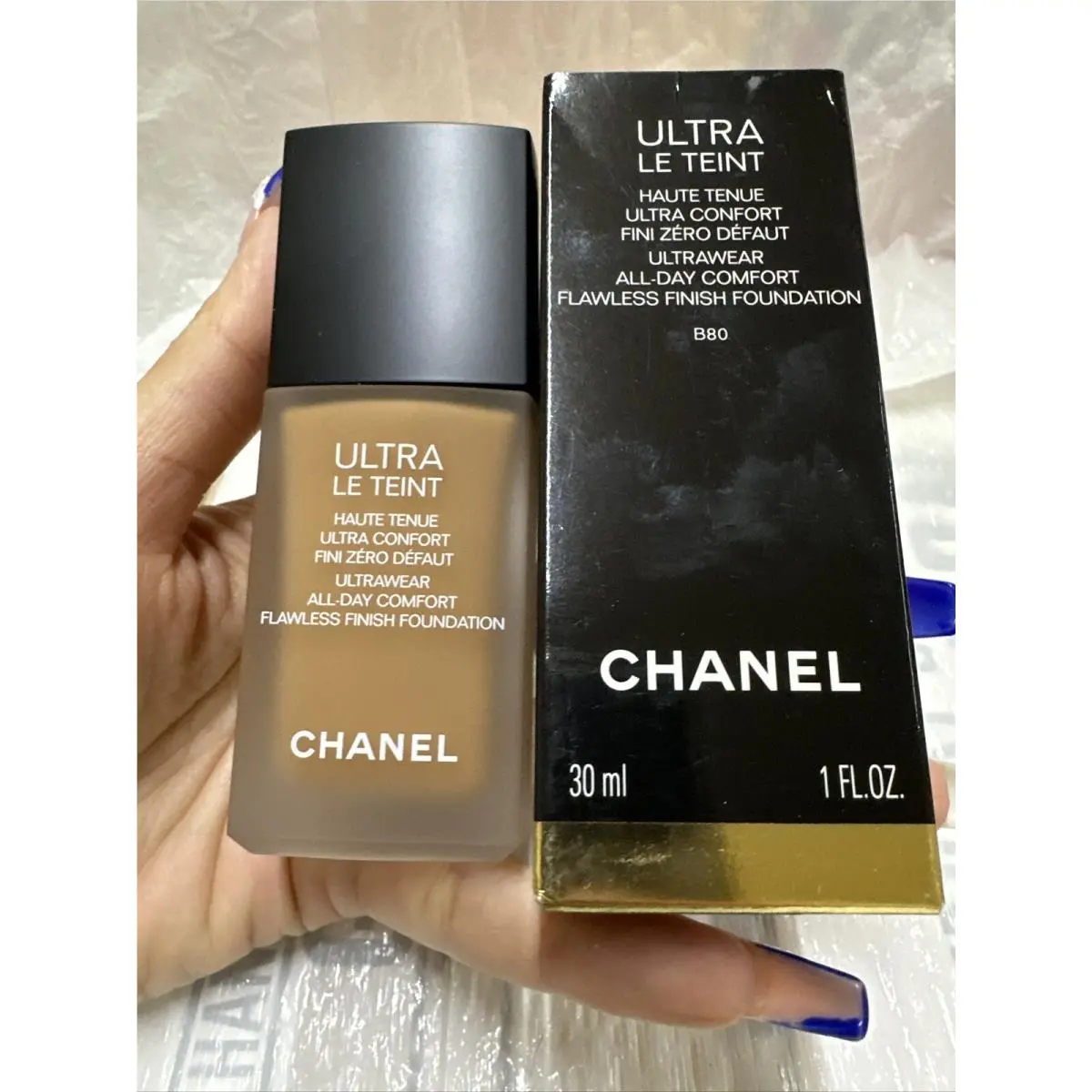 Chanel Ultra LE Teint Ultrawear Flawless Finish Foundation BD91 1 oz