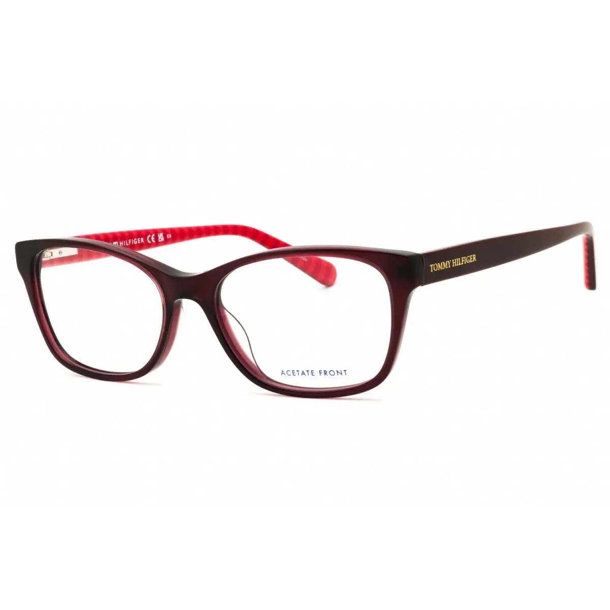 Tommy Hilfiger TH 2008 0WA6 00 Burgundy Pattern Red 52mm Eyeglasses