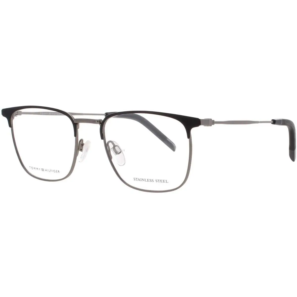 Men`s Eyeglasses Matte Black Metal Full Rim Frame TH 1816 003 by Tommy Hilfiger
