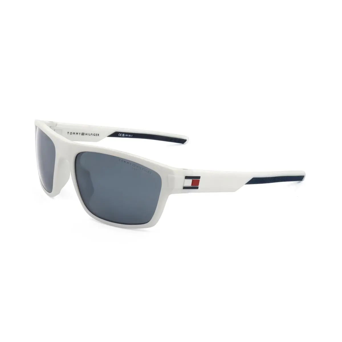 Men`s 59 mm Matte White Sunglasses TH1978-S-6HT-59 by Tommy Hilfiger