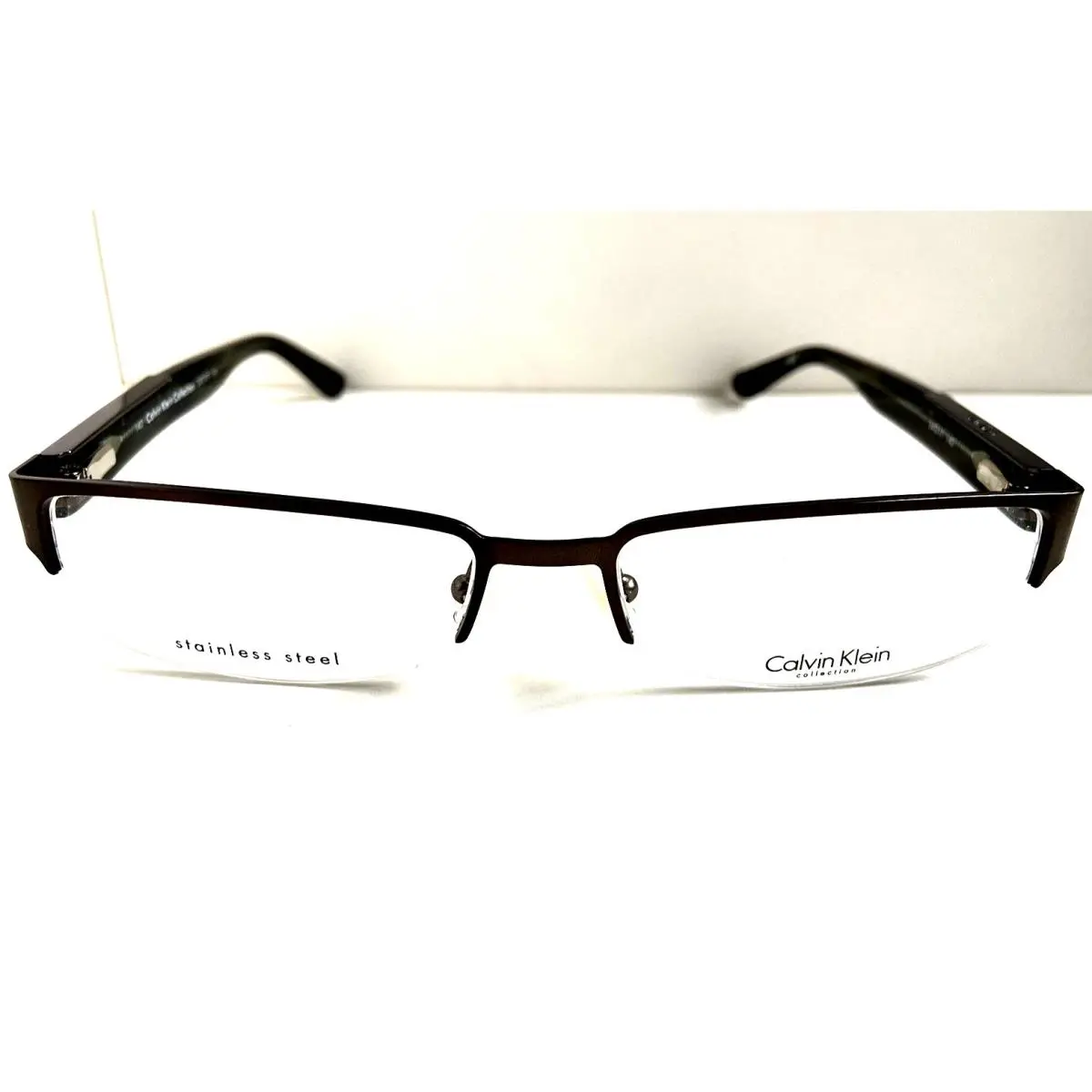 Calvin Klein CK 7372 213 54mm Semi-rimless Men`s Eyeglasses Frame 54-17-140