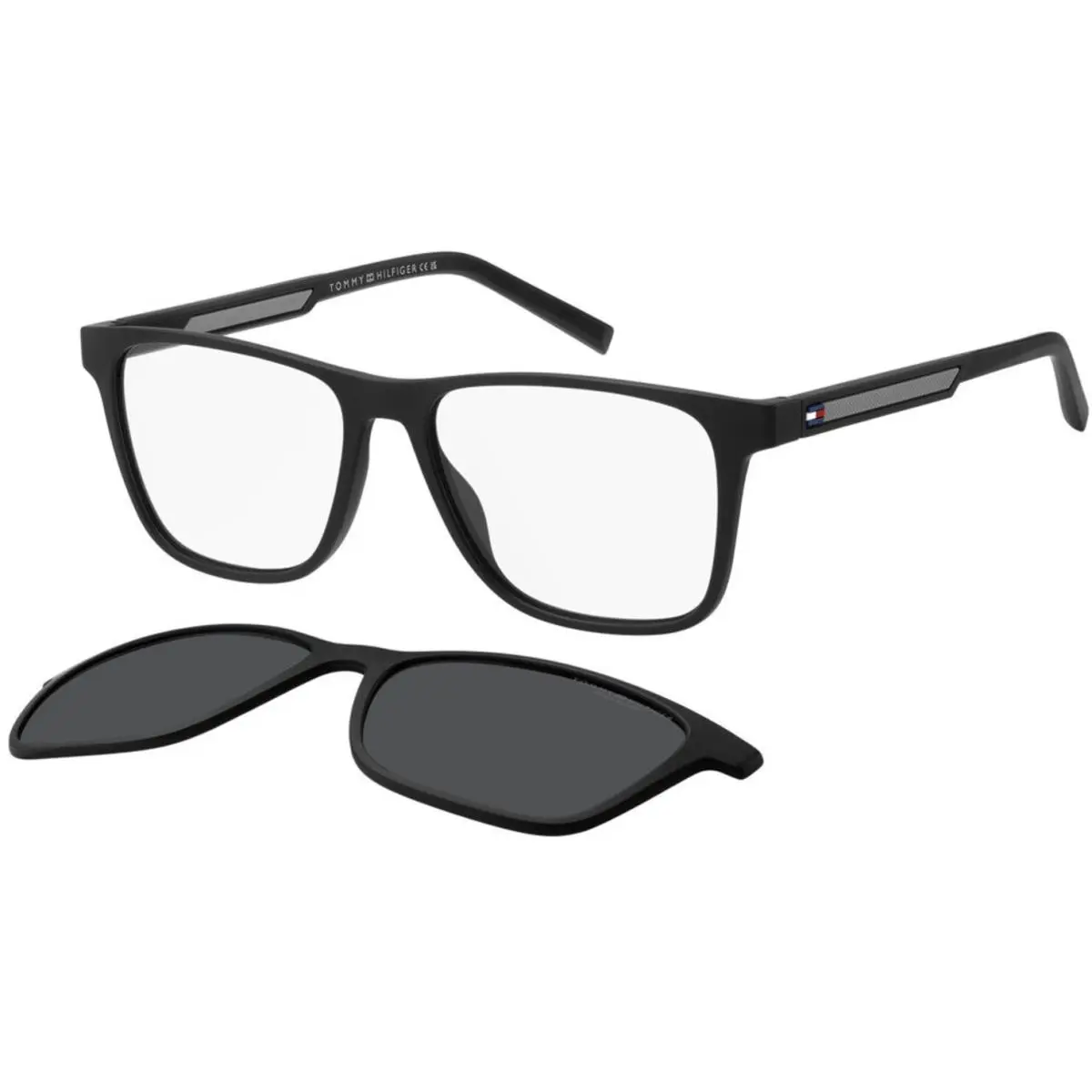 Tommy Hilfiger TH 2203 /C 8am9 M9 Grey Polarized Size 55 Eyeglasses
