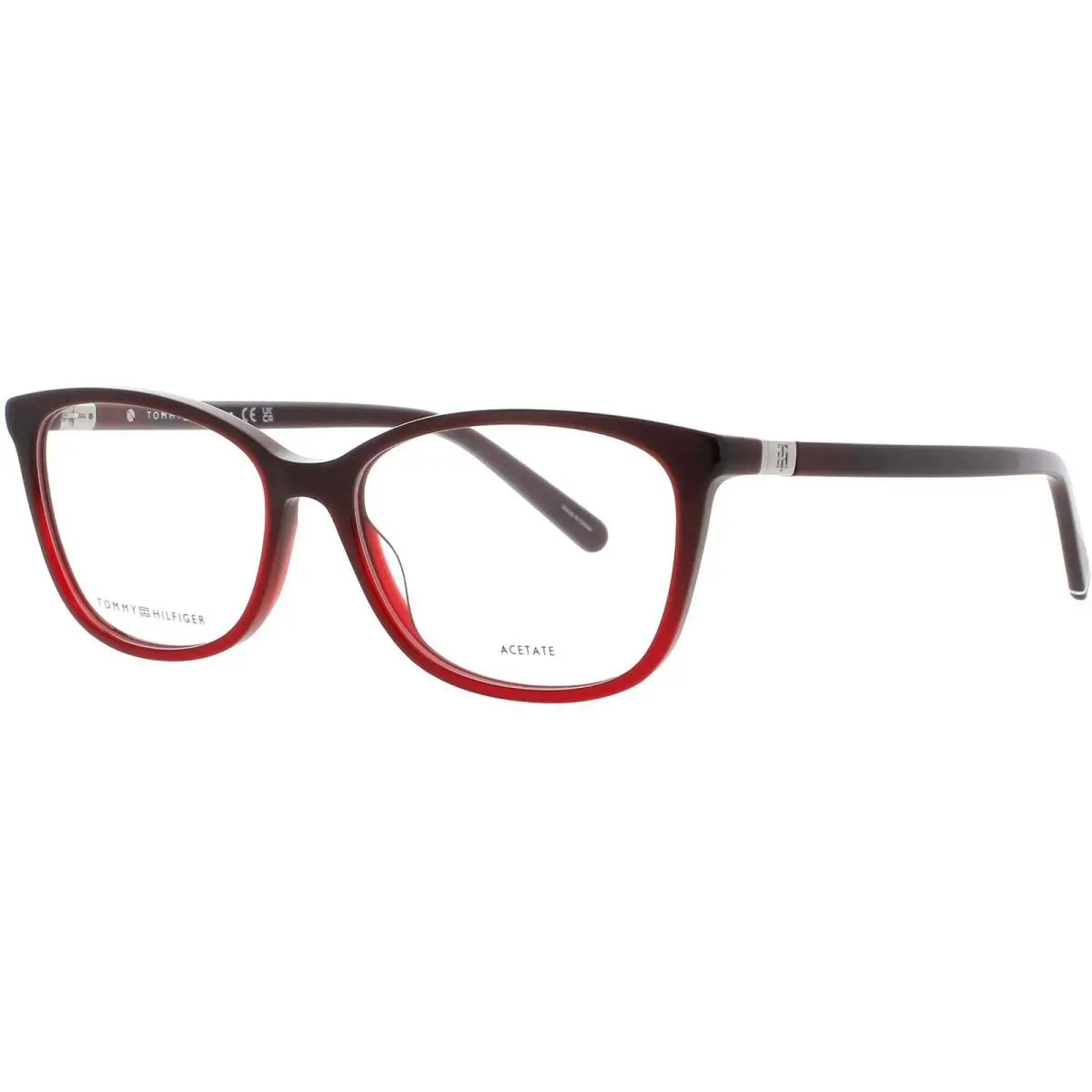 Women`s Eyeglasses Burgundy/red Rectangular Frame TH 1965 C8C by Tommy Hilfiger