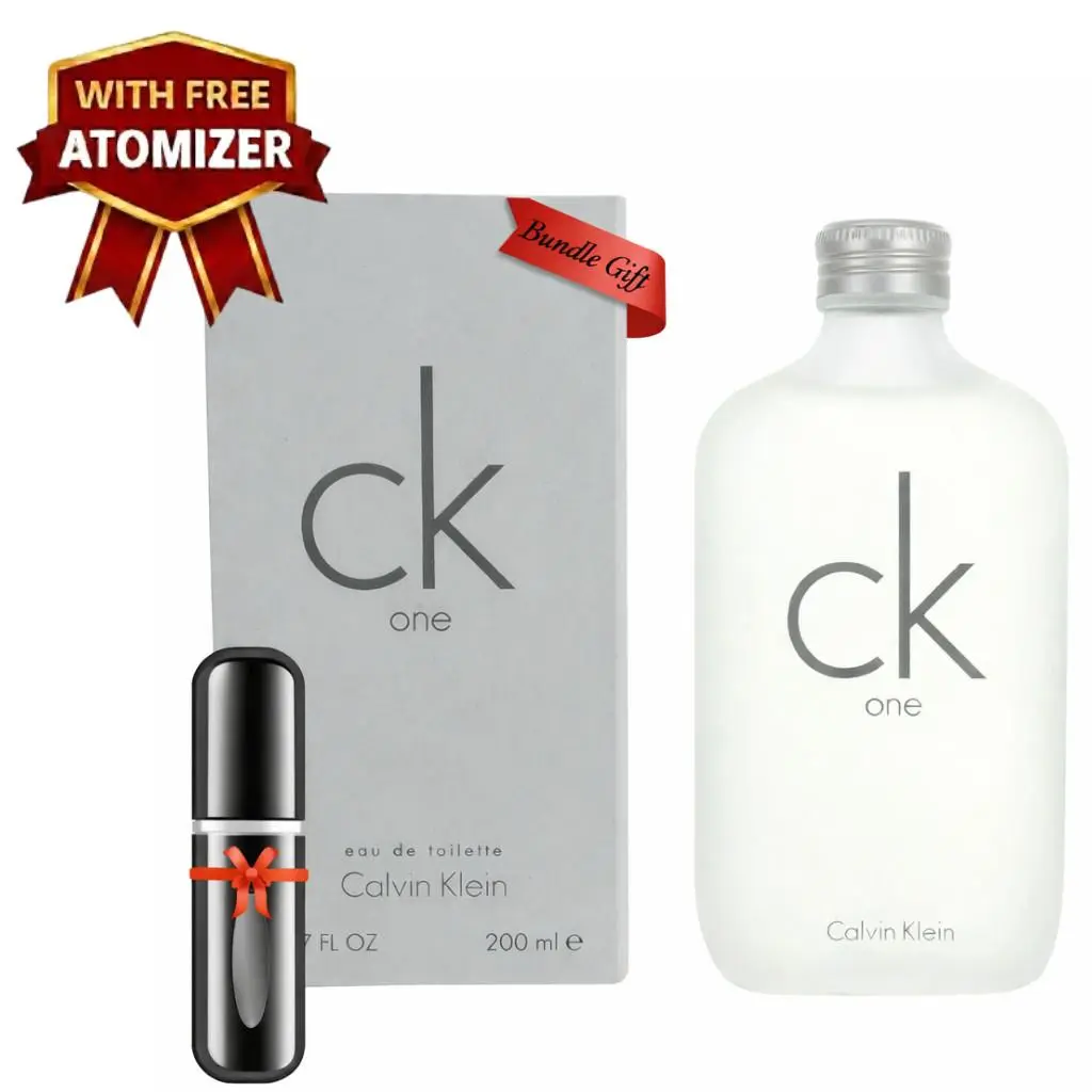 CK One by Calvin Klein 6.7 oz Edt Spray Unisex with Free Refillable Atomizer