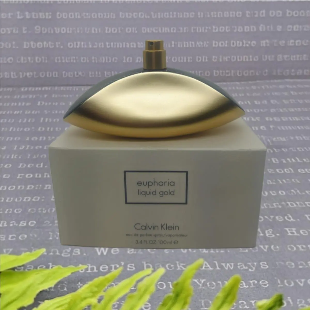 Euphoria Liquid Gold By Calvin Klein Womrnd 3.4OZ 100ML Eau De Parfum Tstr