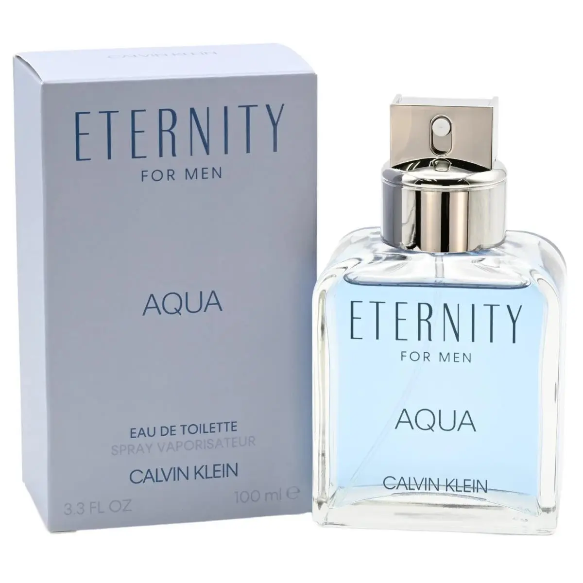 Eternity Aqua by Calvin Klein 3.3 / 3.4 oz Edt Cologne For Men