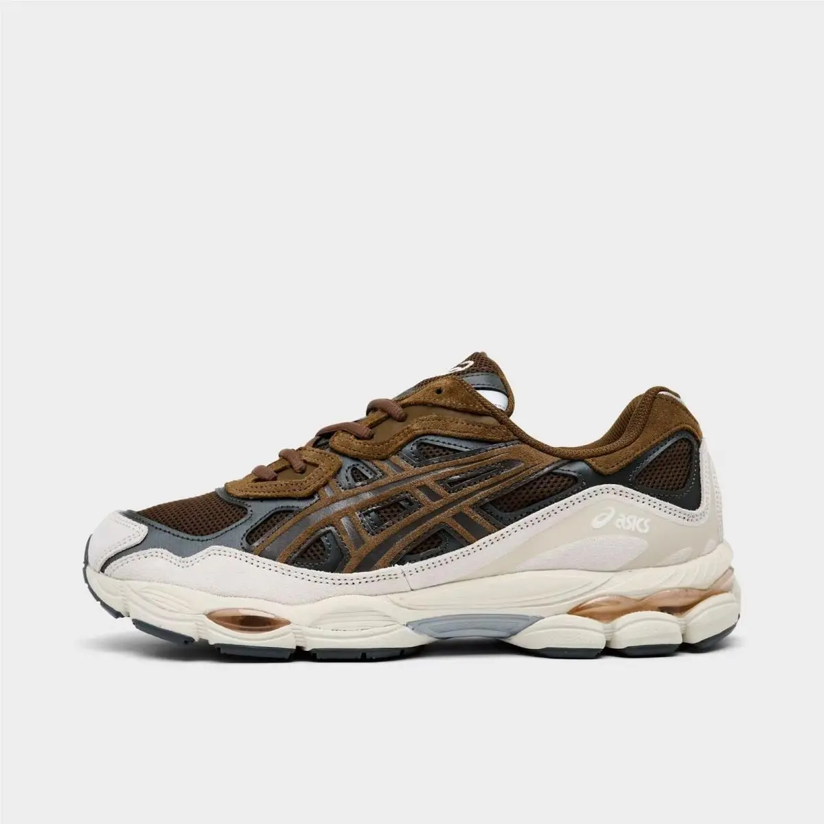 Men`s Asics Gel-nyc Casual Shoes Brown Storm/black Coffee 1203A383 201