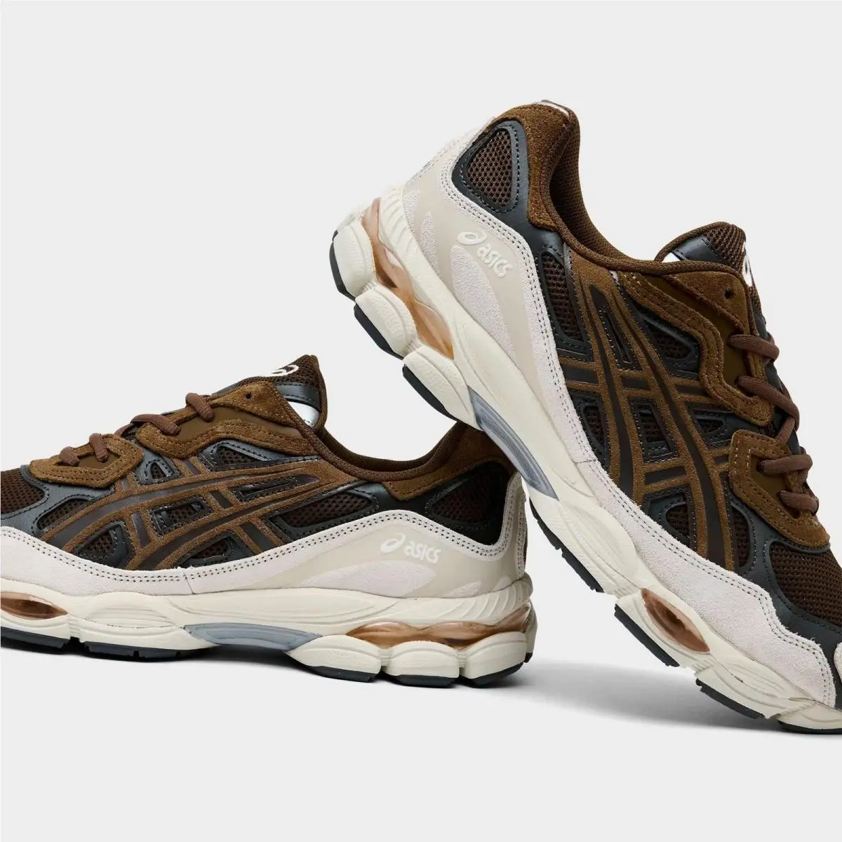 Asics shoes - 1203A383 201 - Brown Storm/Black Coffee 0