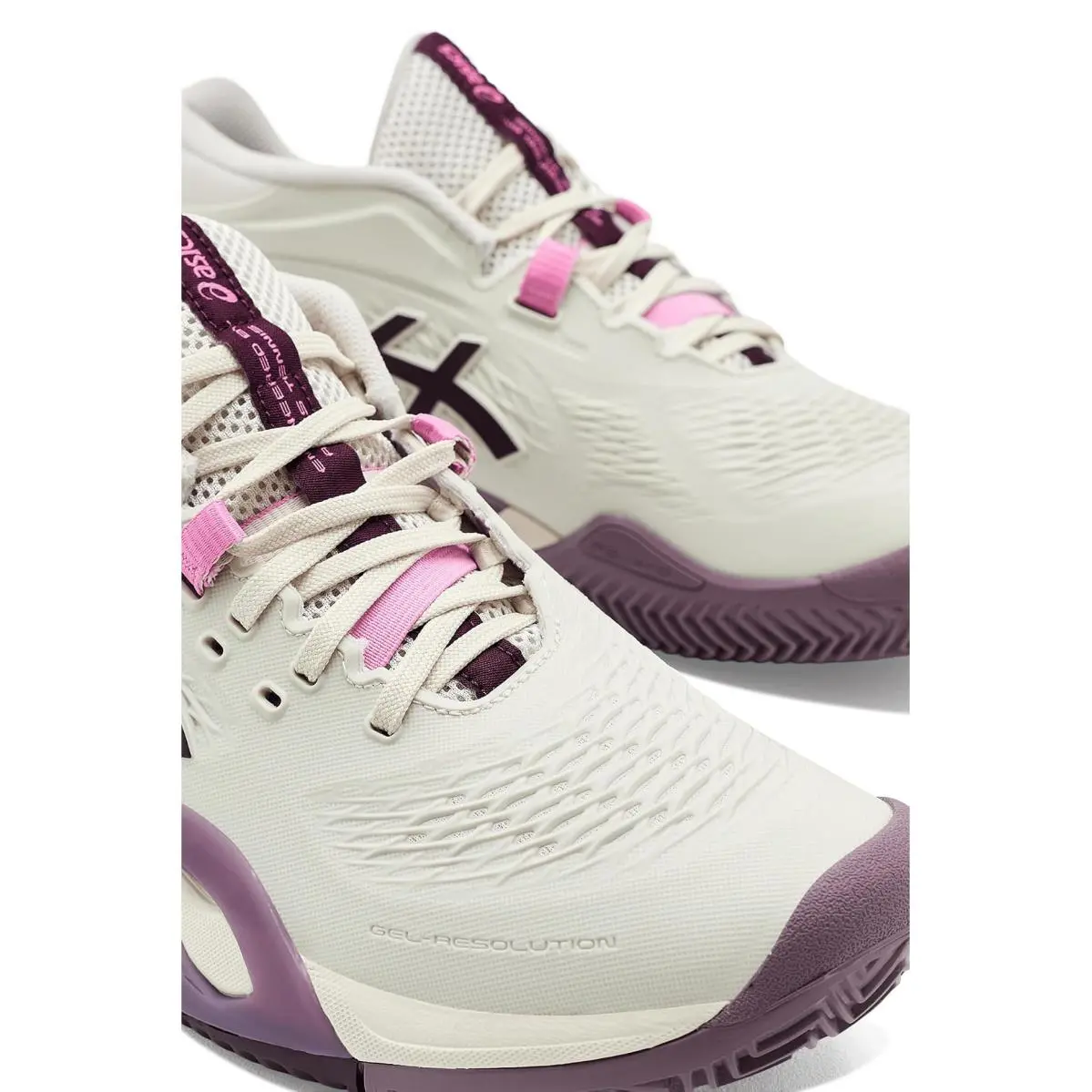 Asics shoes - Soft Oat/Dark Aubergine 11