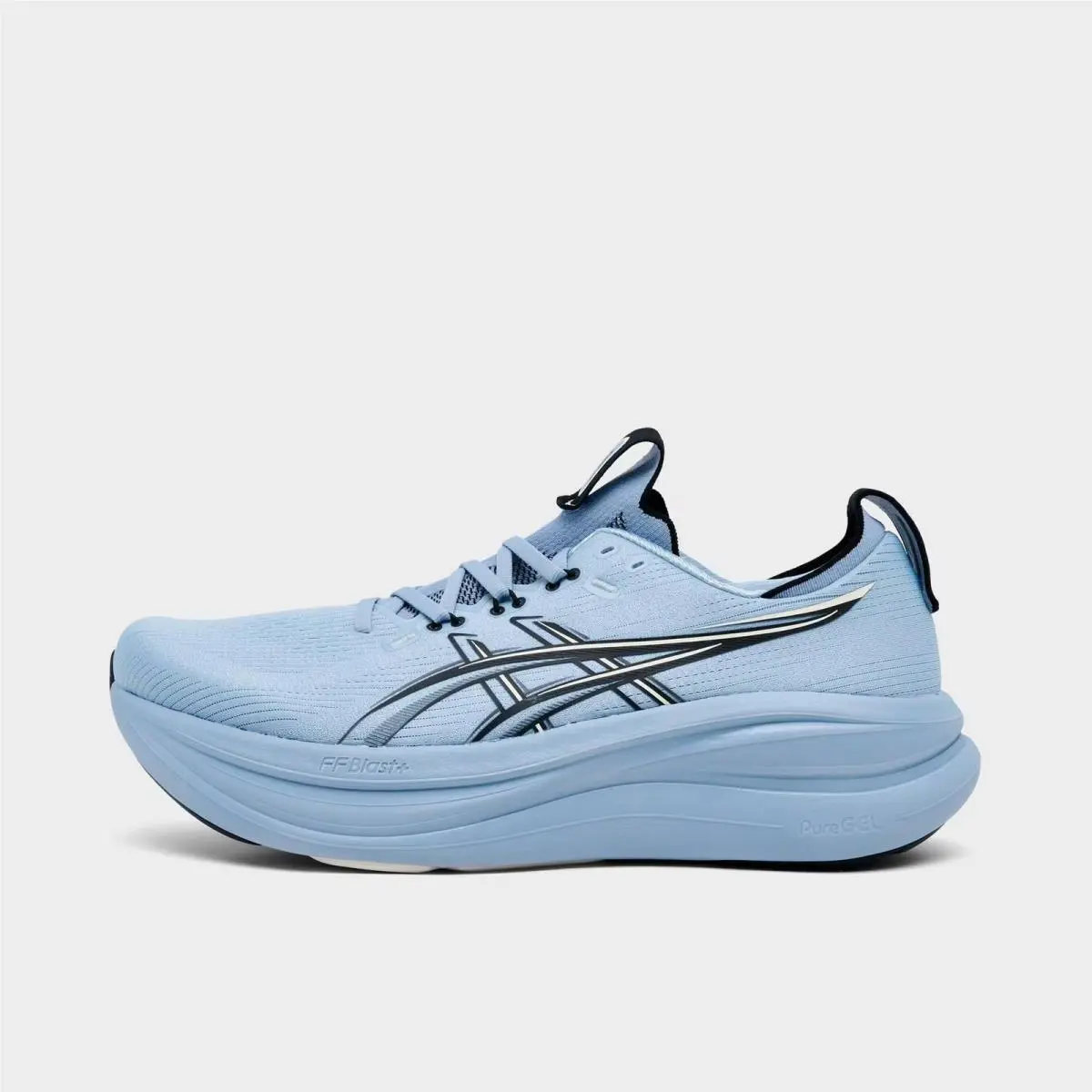 Men`s Asics Gel-nimbus 28 Running Shoes Grey Blue/black 1011C127 402