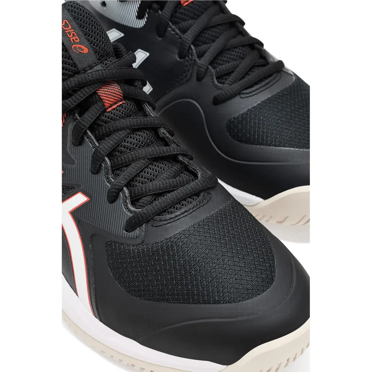 Asics shoes - Black/Cherry Tomato 11