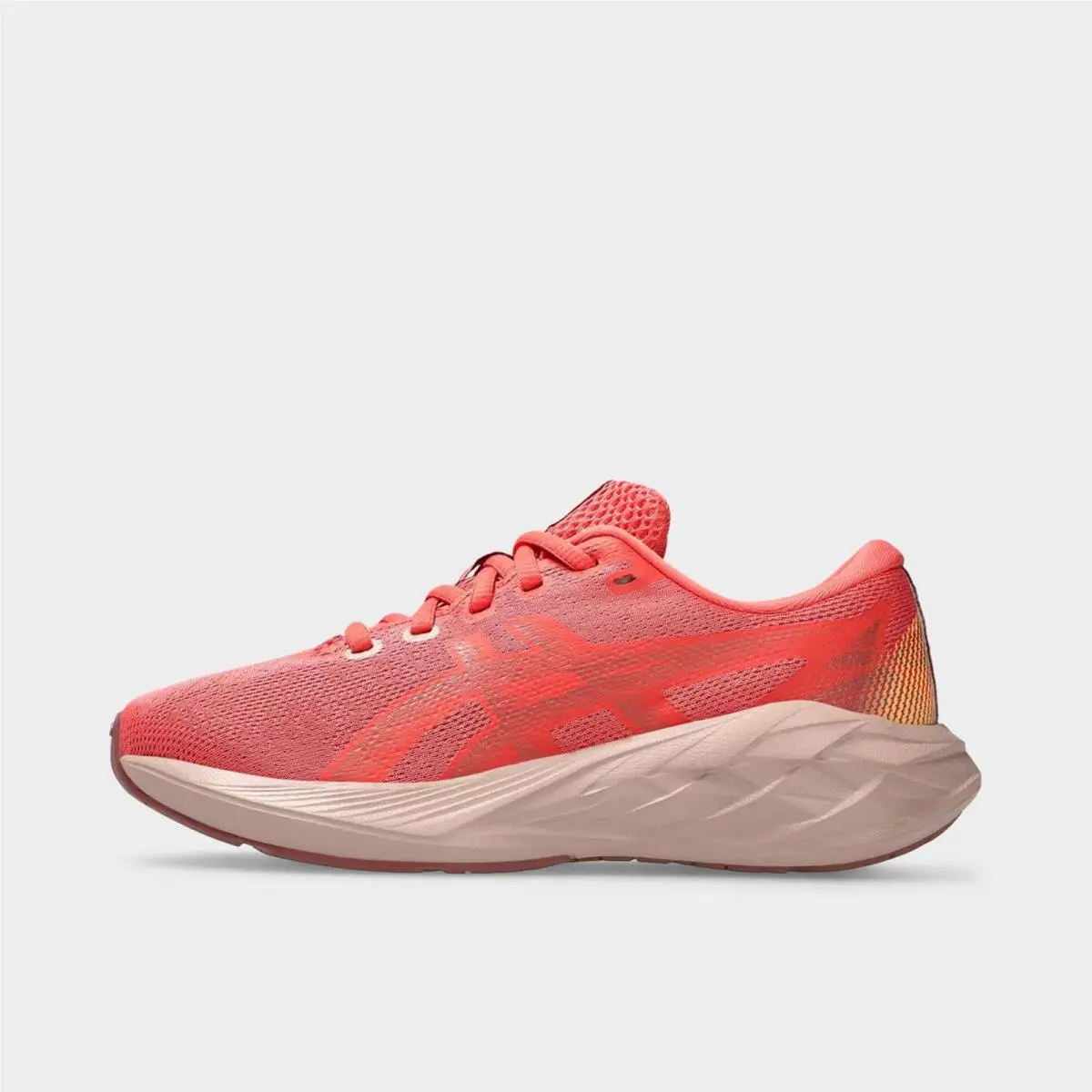 Big Kids` Asics Novablast 5 Running Shoes Dark Pink Clay/rubble Red 1014A367 700