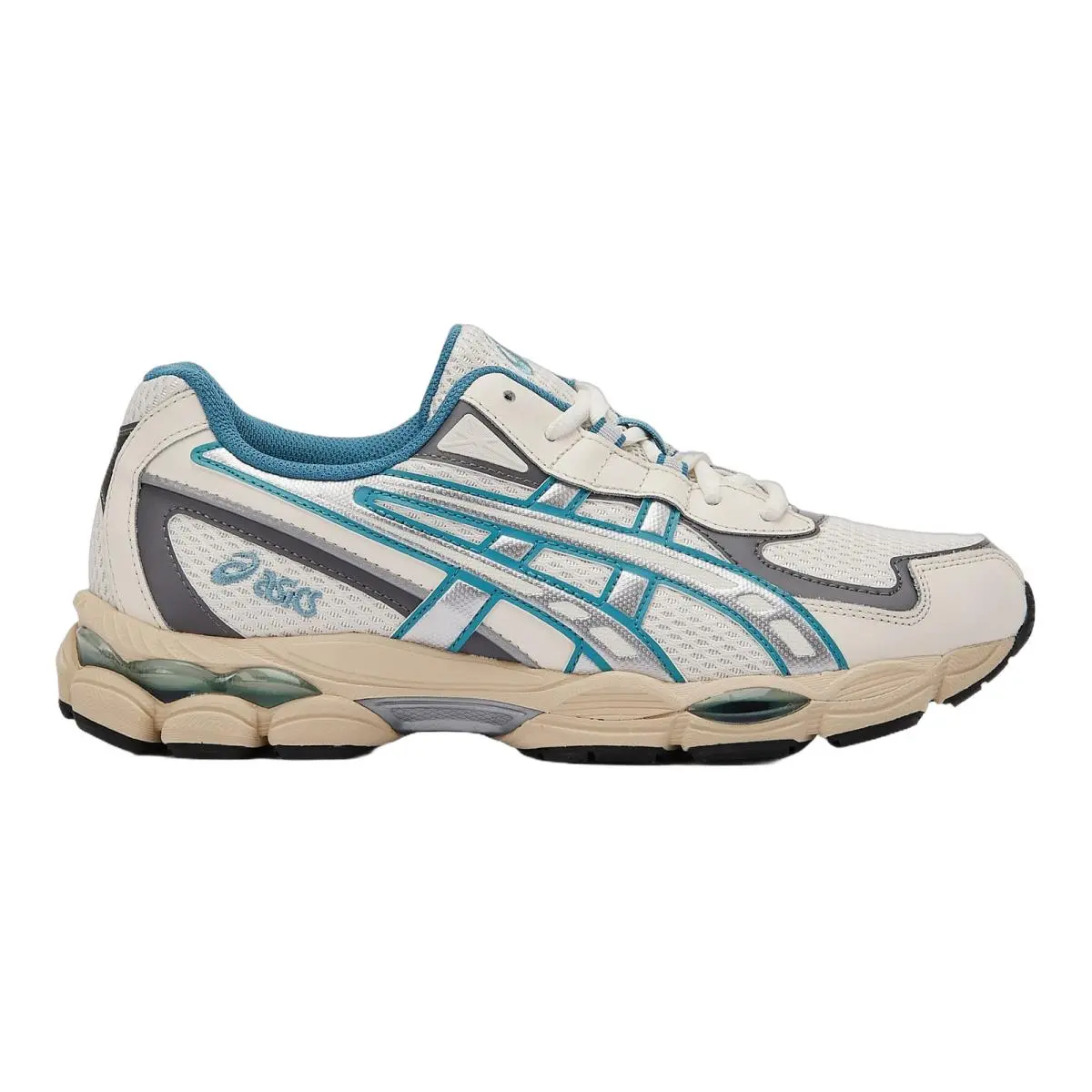 Asics Gel-nyc 2055 Casual Shoes Mens Size 8-14 Cream Blue 1203A542-106