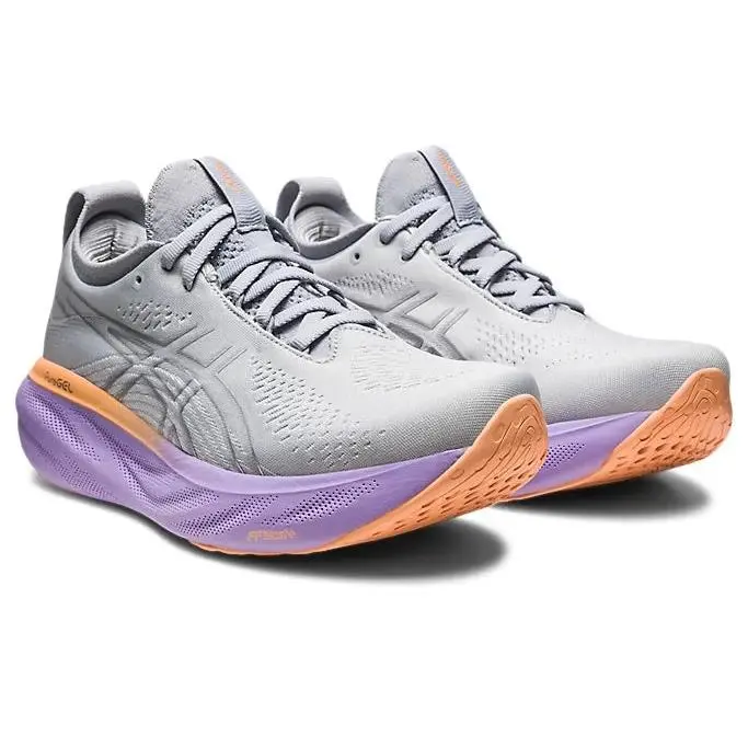 Asics Women`s Gel-nimbus 25 Piedmont Grey/pure Silver 1012B356 Size 6.5 M