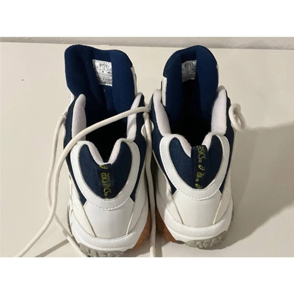 Asics shoes - GEL-ALTA CR MT - BY751 - WHITE BLUE LIME GREEN 4