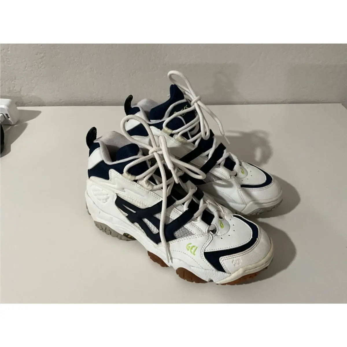 Asics shoes - GEL-ALTA CR MT - BY751 - WHITE BLUE LIME GREEN 0