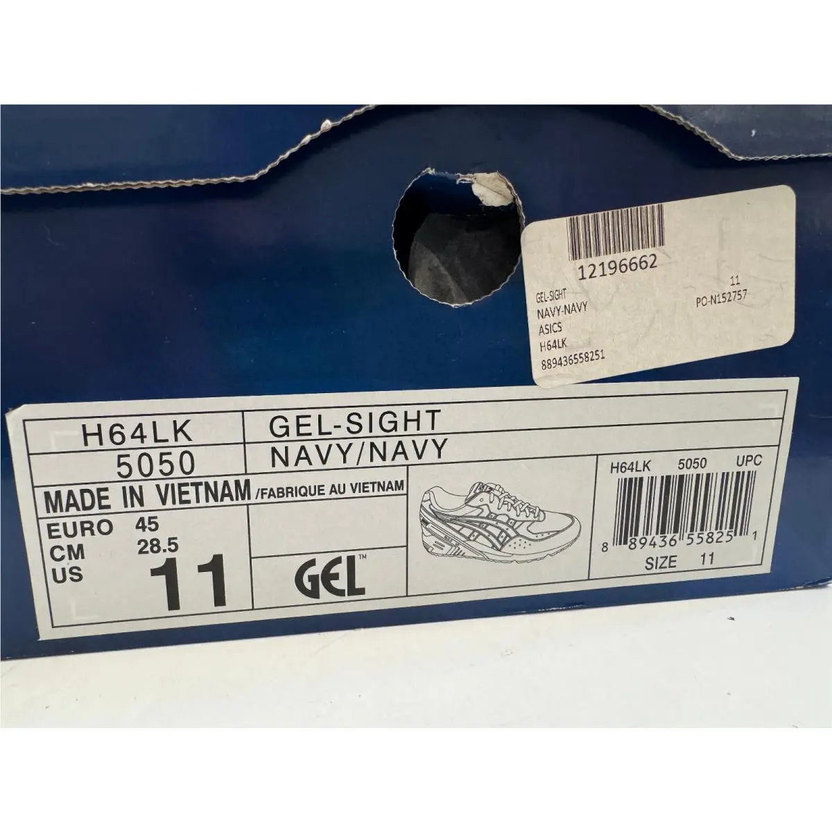 Asics shoes - ASICS Gel Sight - Gel Sight - H64LK-5050 - Blue (UPC: 889436558251) 0
