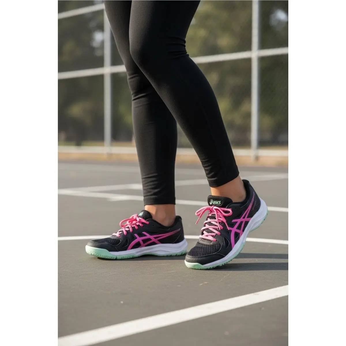 Asics Upcourt 6 Volleyball Woman`s Sneakers Athletic Shoes Size 8.5