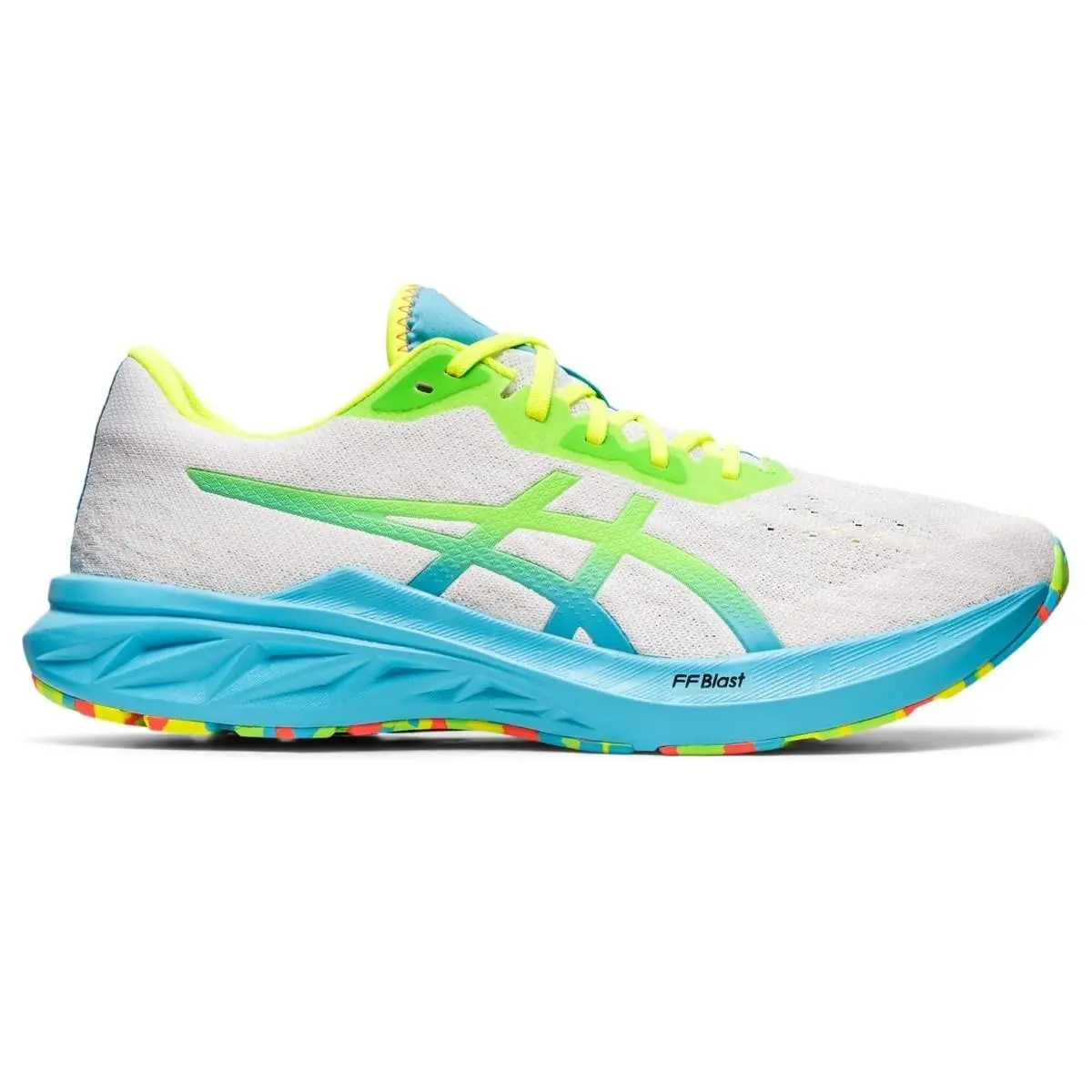 Asics Men`s Dynablast 2 Running Shoes 7.5 US White/green Gecko Very Rare