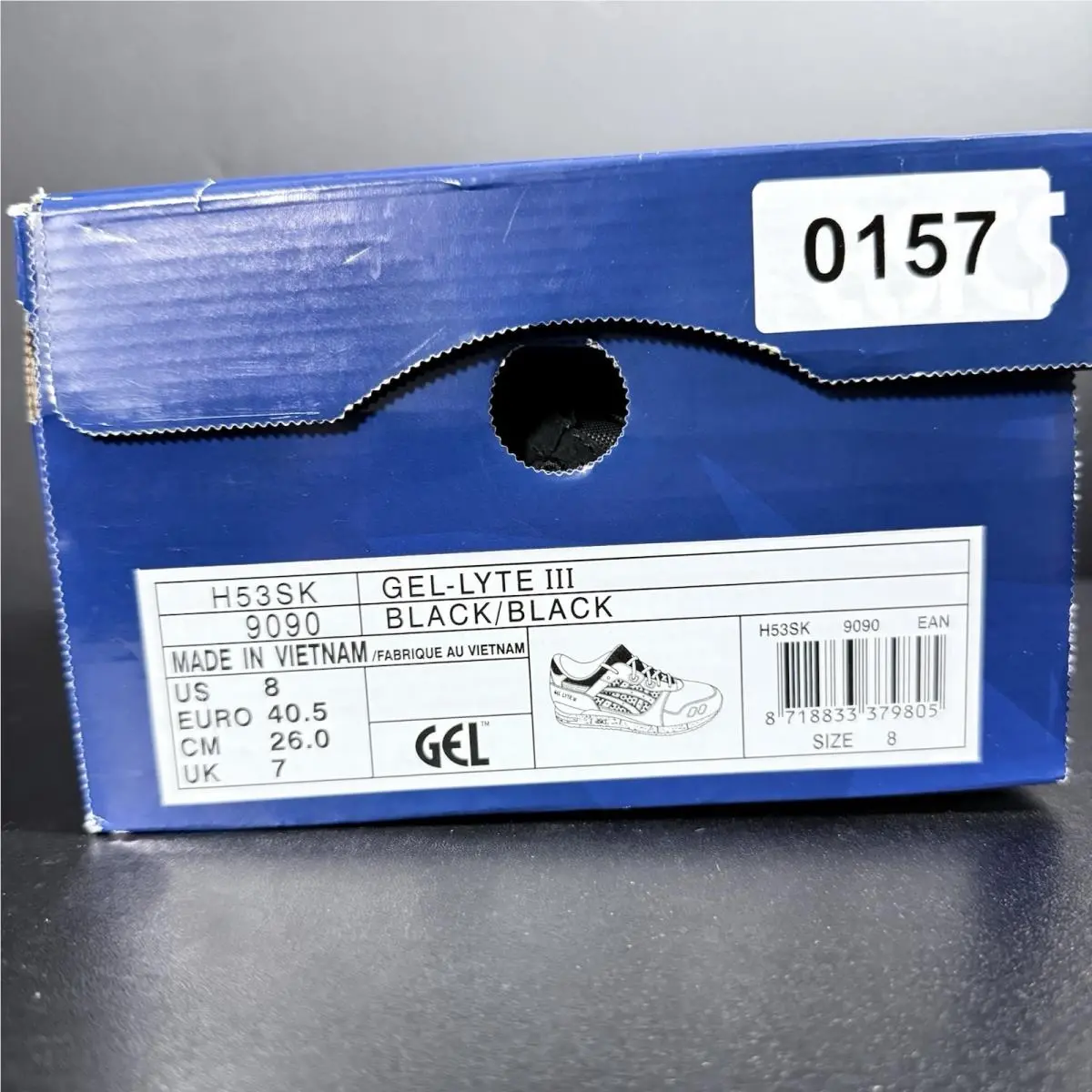 Asics shoes - ASICS Gel Lyte 3 - Gel Lyte - H53SK-9090 - Black, Manufacturer: Black/Silver 12