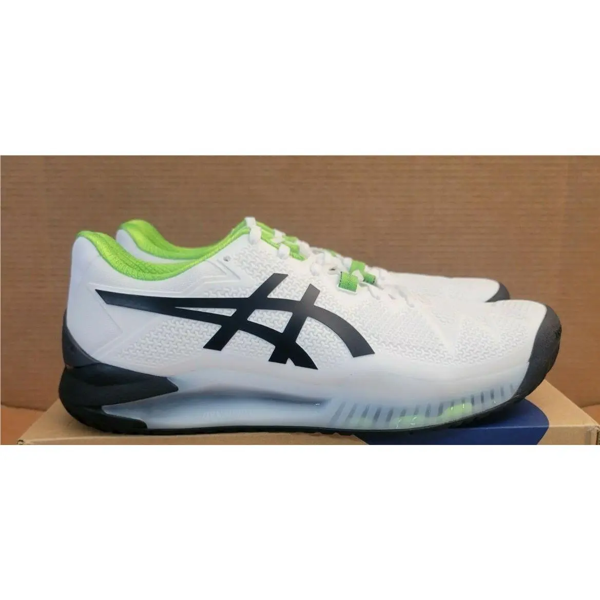 Asics shoes - ASICS Gel-Resolution 8 - 1041A079-105 - White/Green Gecko (UPC: 194851863751) 1