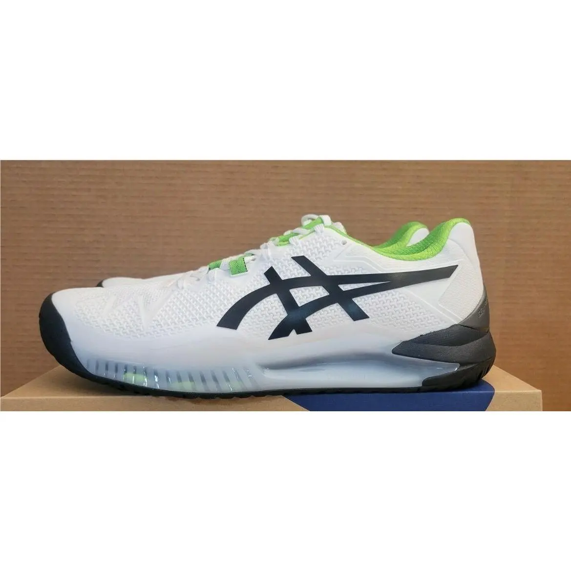 Asics shoes - ASICS Gel-Resolution 8 - 1041A079-105 - White/Green Gecko (UPC: 194851863751) 3