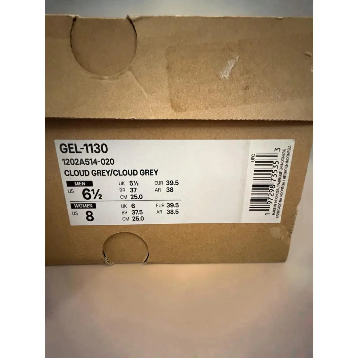 Asics shoes - ASICS Gel 1130 - Gel - 1202A514-020 - Gray (UPC: 197298735353) 10
