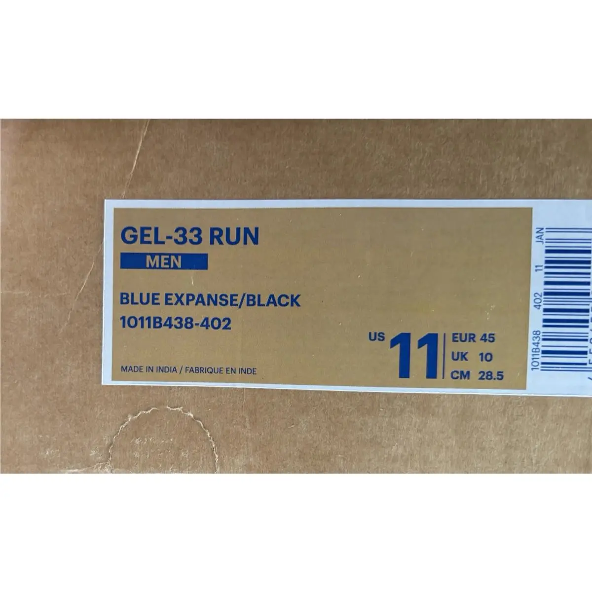 Asics shoes - ASICS Gel 33 Run - Gel Run - 1011B438-402 - Blue Expanse / Black (UPC: 4550455901996) 7