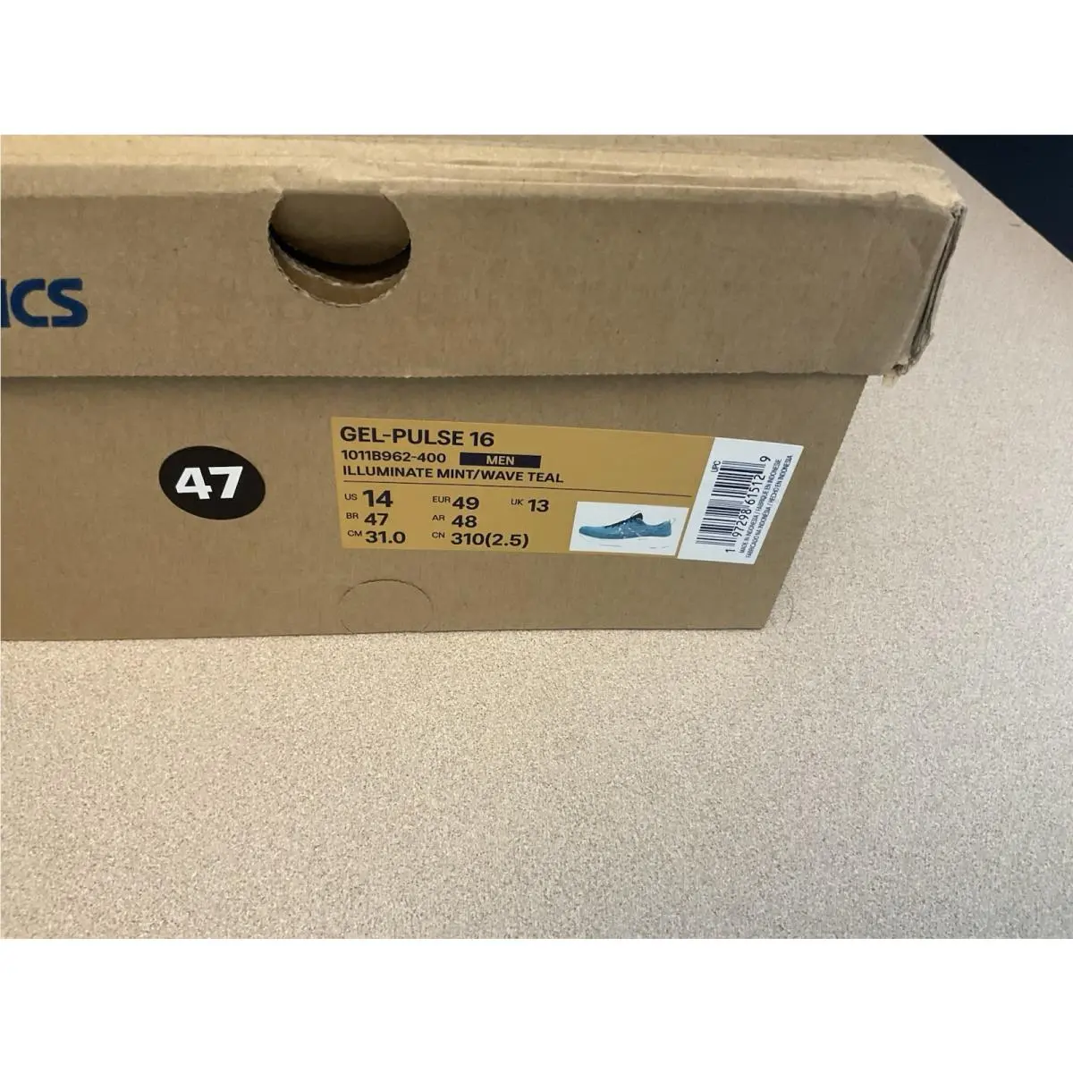 Asics shoes - Asics Gel-Pulse 16 - Illuminate Mint/Wave Teal (UPC: 0197298891646) 1