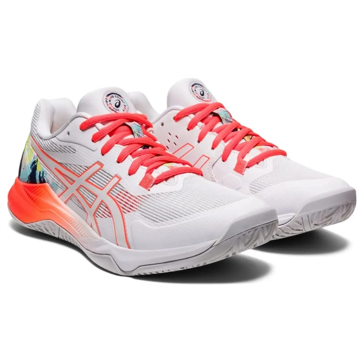 Asics shoes - ASICS GEL-Tactic - 10172A076960 - White/Sunrise RED 1