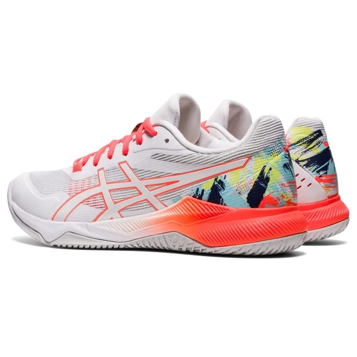 Asics shoes - ASICS GEL-Tactic - 10172A076960 - White/Sunrise RED 2