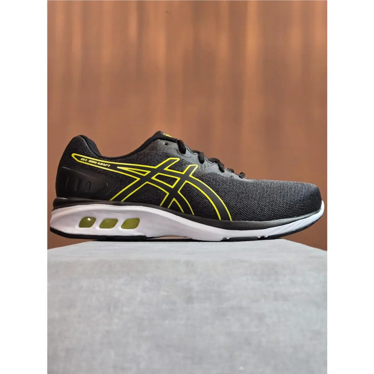 Asics Gel-run Adapt Unreleased IN Usa - Black / Yellow 1011B786-002 Men`s 9