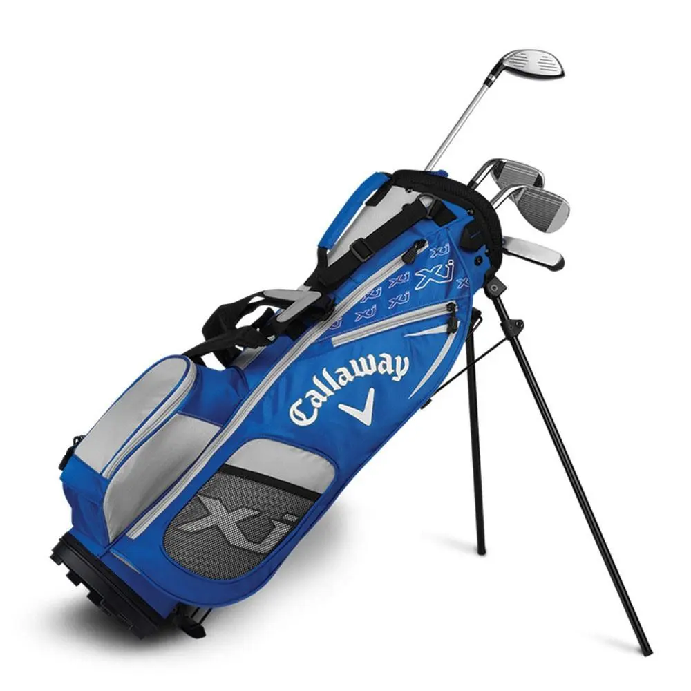 Left Handed Callaway Junior XJ1 Complete Golf Set 5 Piece Blue