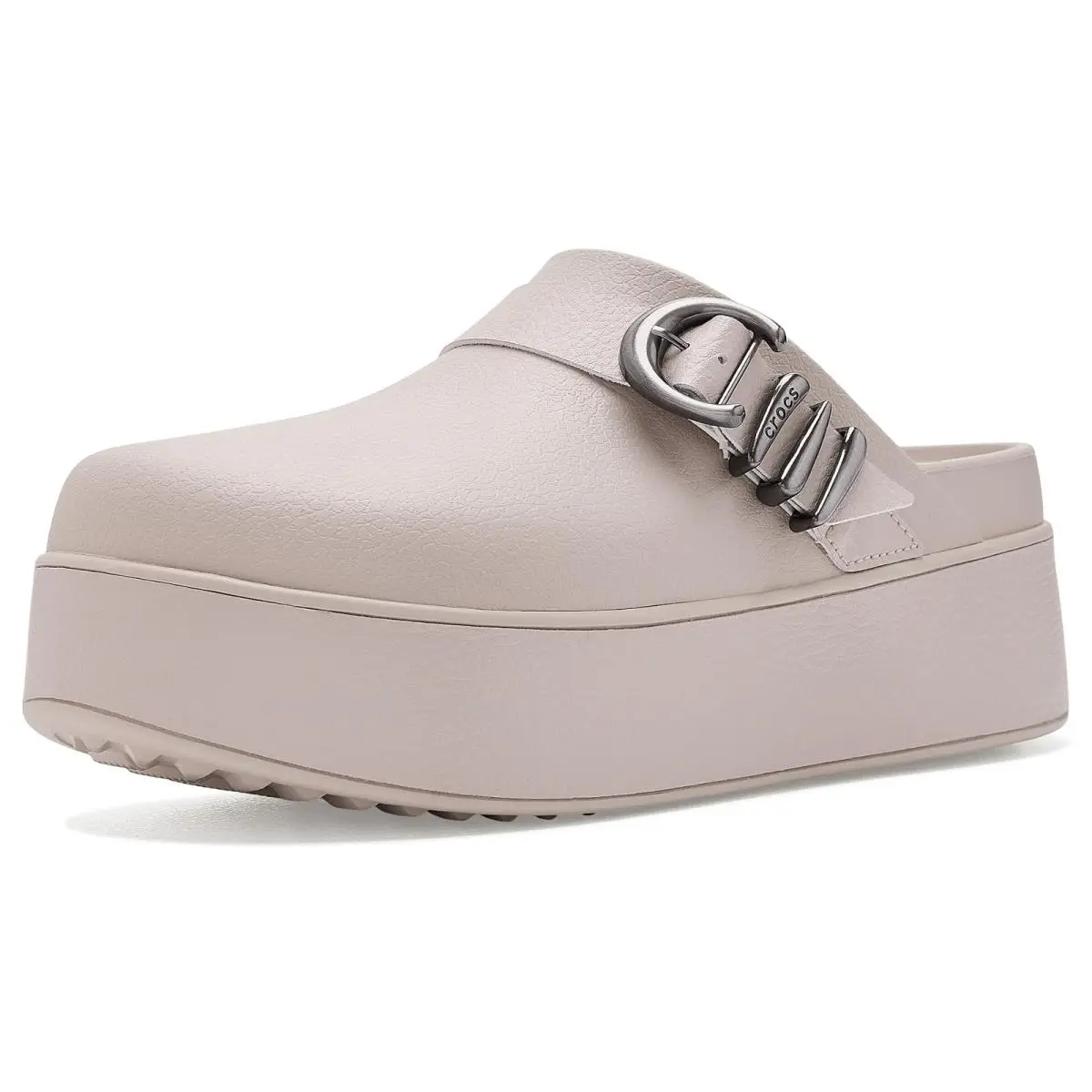Woman`s Clogs Crocs Dylan Platform Boho Buckle Clogs