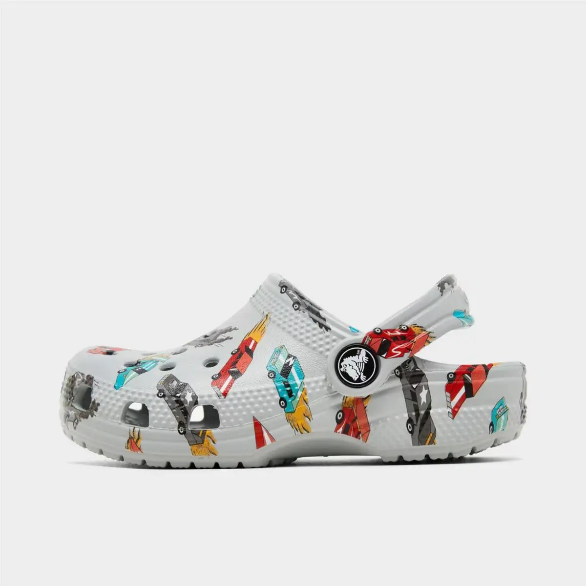 Kids` Toddler Crocs Race Car Classic Clog Shoes Grey Multi 210992 178