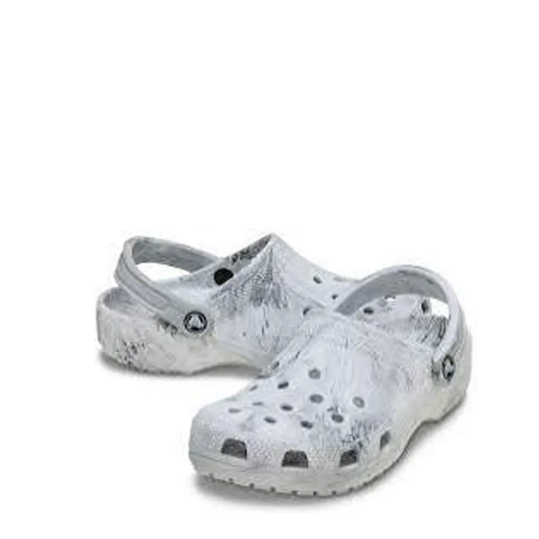 Crocs shoes - Crocs Classic Marbled Watercolor Clog (211583-1WZ - Gray 2