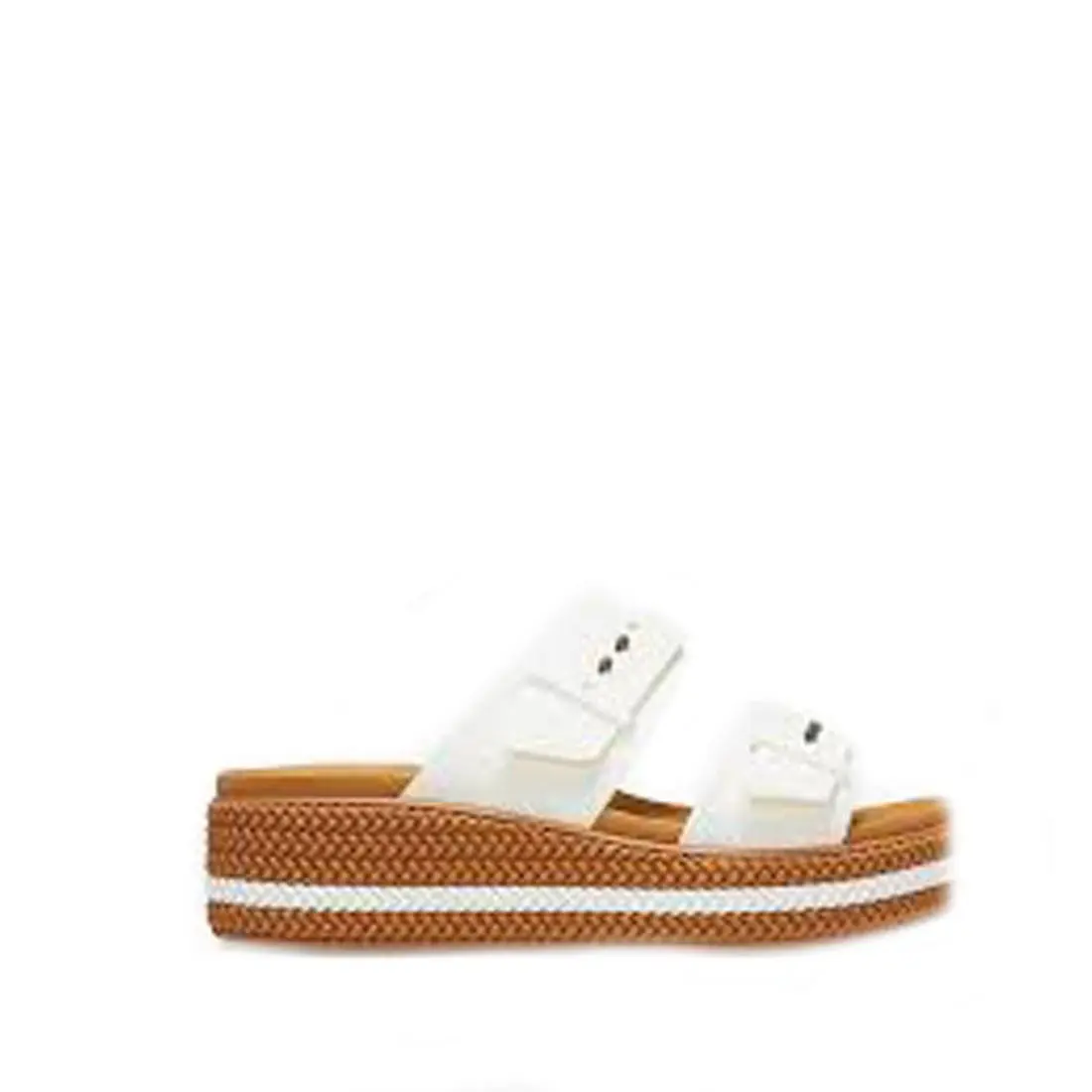 Crocs shoes - Crocs Brooklyn Woven Buckle (209978-0WV) - White 1
