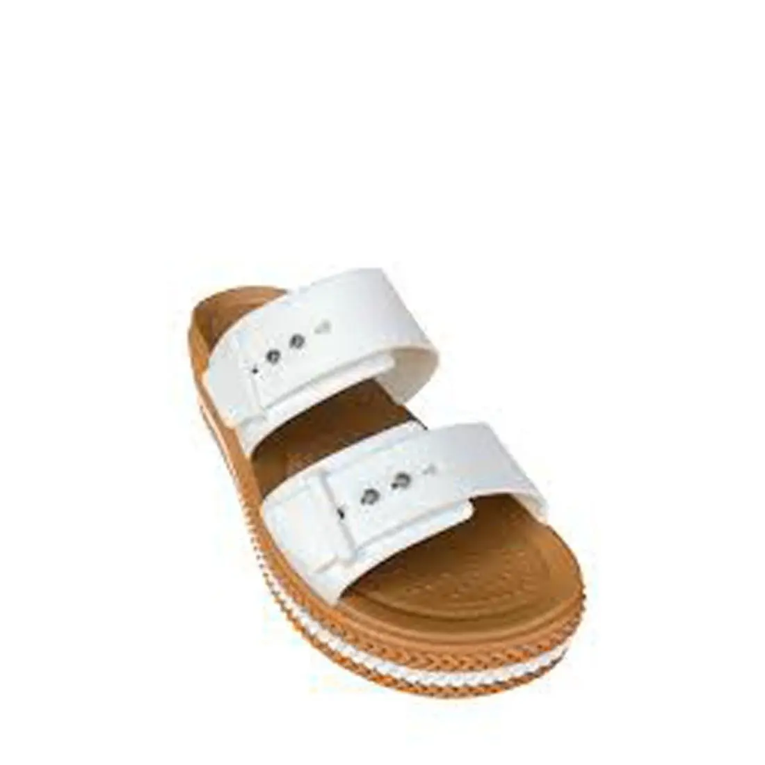 Crocs shoes - Crocs Brooklyn Woven Buckle (209978-0WV) - White 7