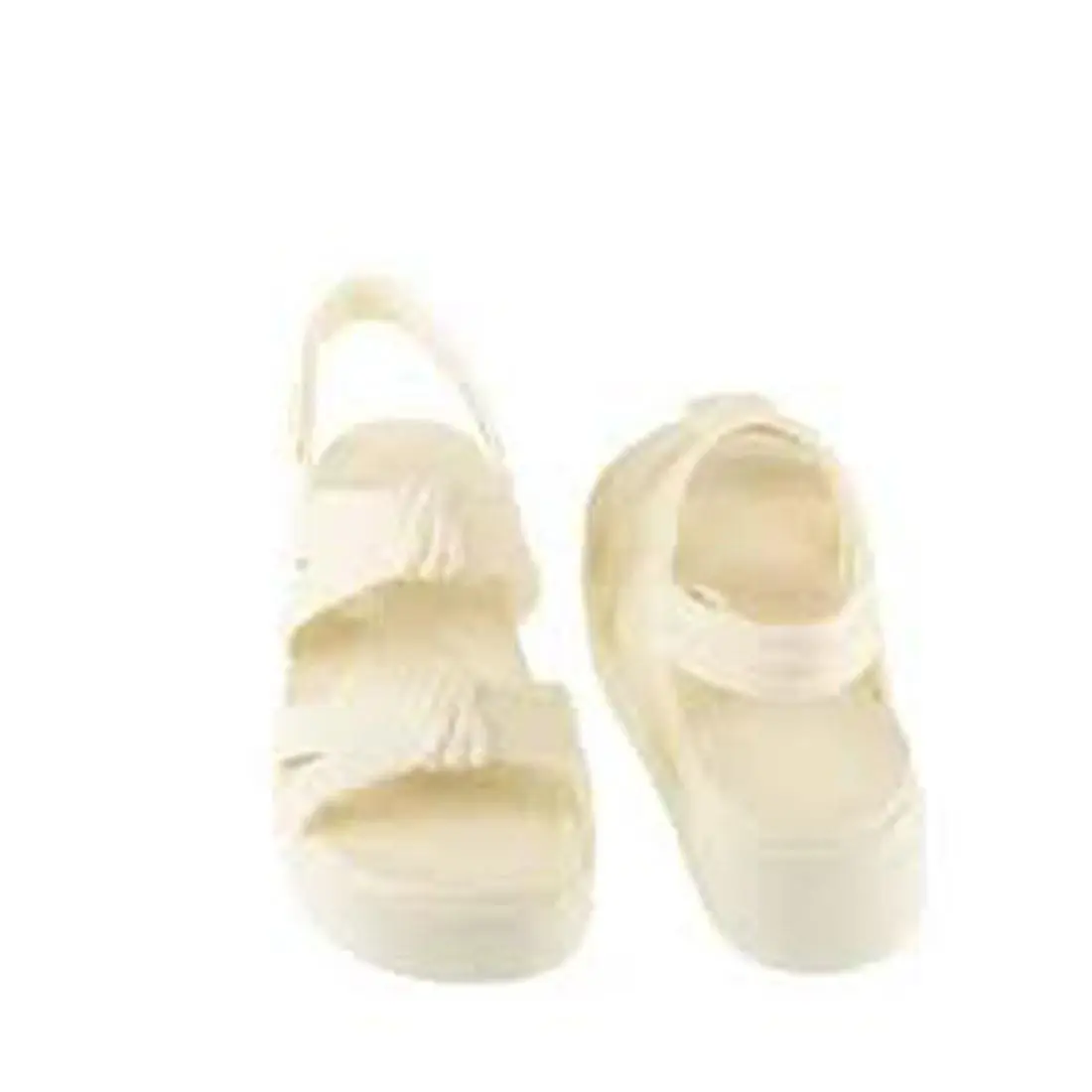 Crocs shoes - Crocs Brooklyn Low Ivory Knot Sandal (212864-105) - White 6