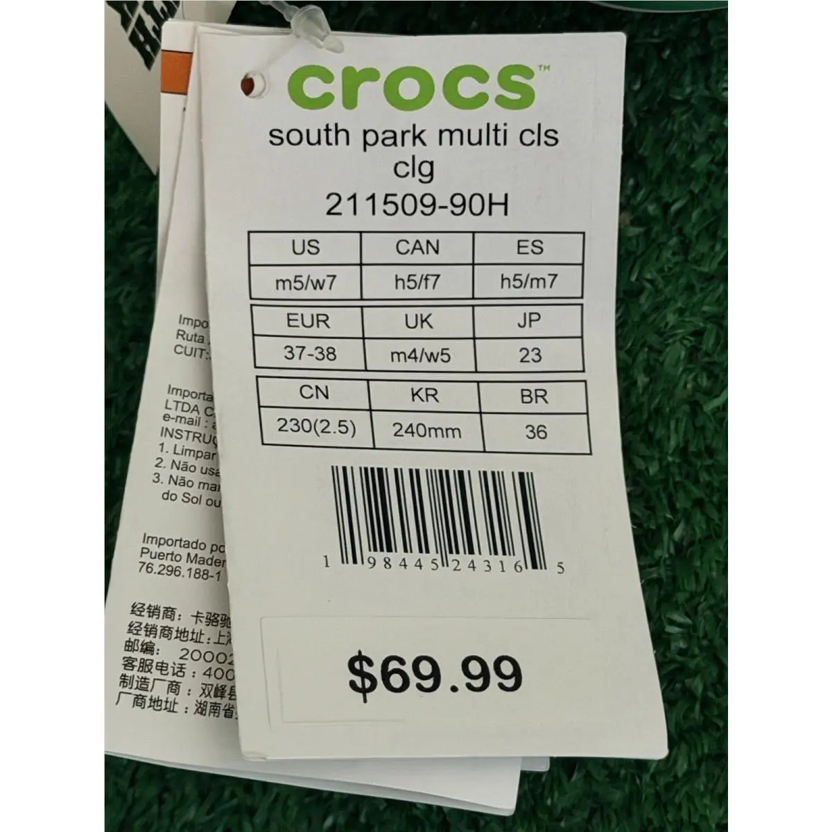Crocs shoes - South Park Multi cls clg - 211509-90H - Multicolor 9