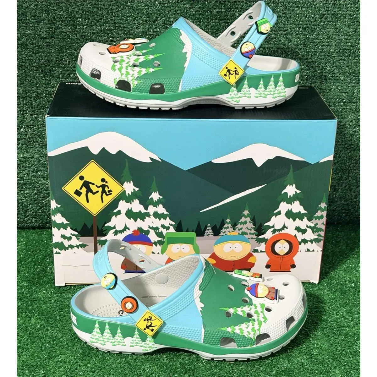 Crocs Adult South Park Multi Charm Classic Clogs Women`s 10 / Men`s 8