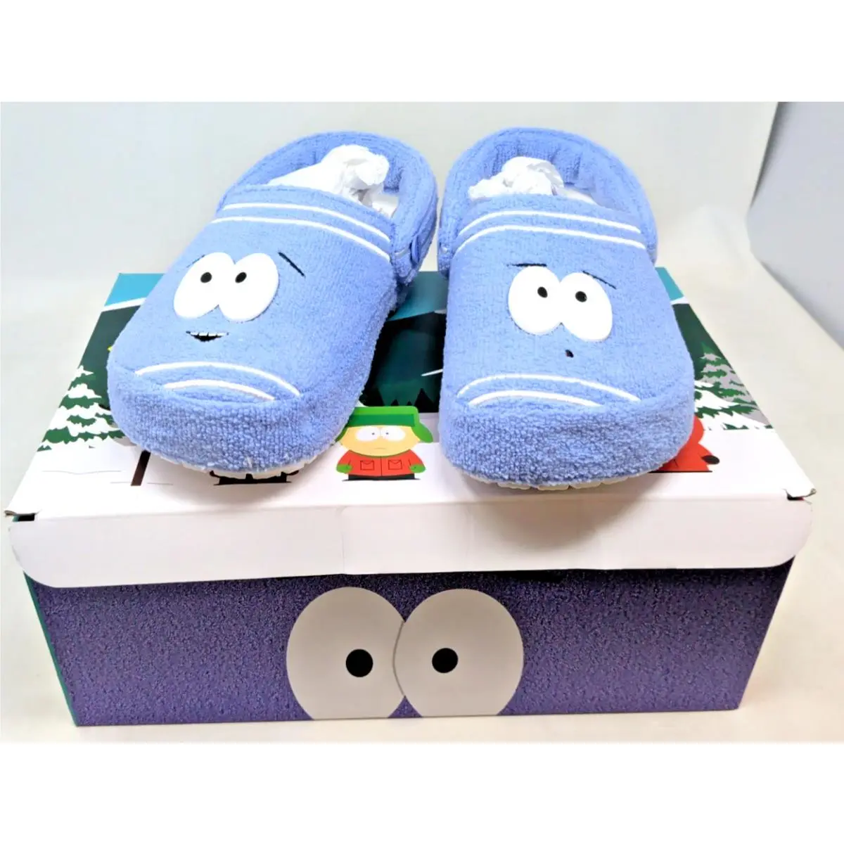 Crocs South Park Towelie Blue Terry Fabric Clog Slippers Lightweight US M8 W10