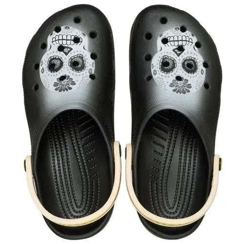 Crocs Day of The Dead Classic Clogs Black/multi Men`s Size 12 - 212109-0C4