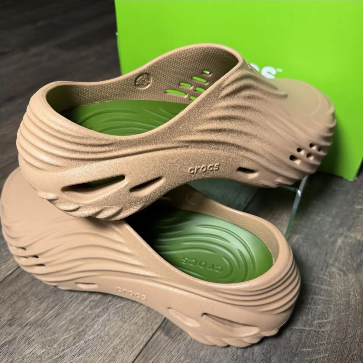Crocs Echo Wave Cork Men’s 10 Women’s 12 Unisex Clog 210521-2CC EU 43-44